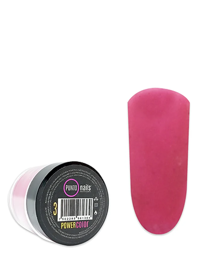 Acrilico Power Color no. 3 Frambuesa 7grs Punto Nails
