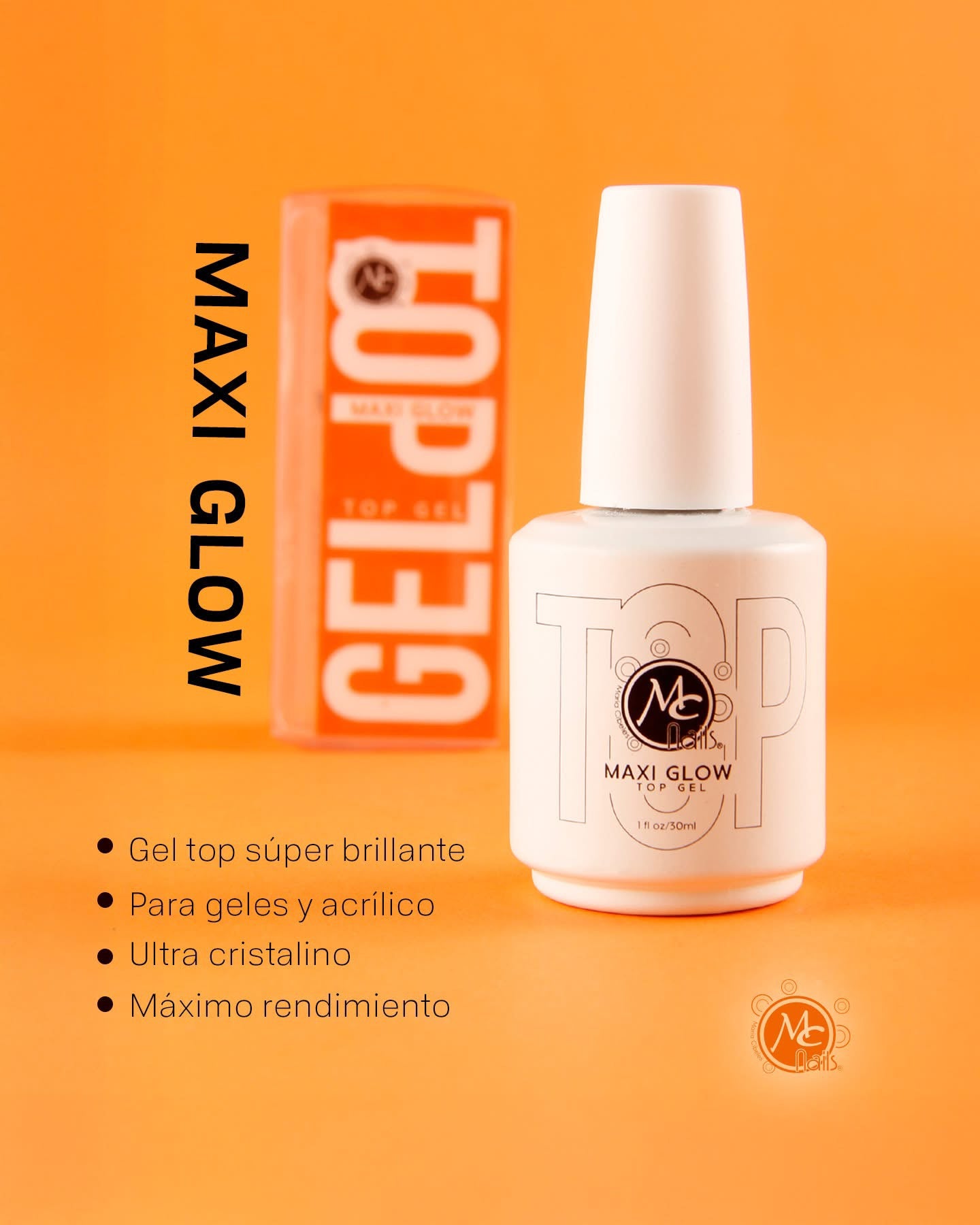 Maxi Glow Top Gel 30ml MC Nails