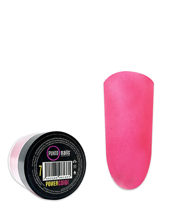 Acrilico Power Color no. 7 Grosella 7grs Punto Nails