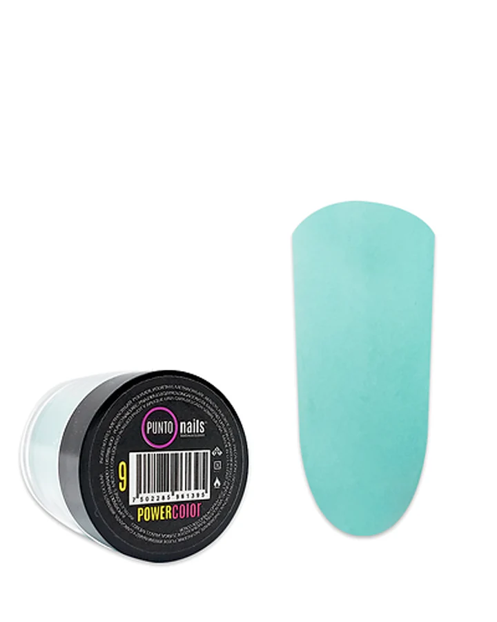 Acrilico Power Color no. 9 Menta 7grs Punto Nails