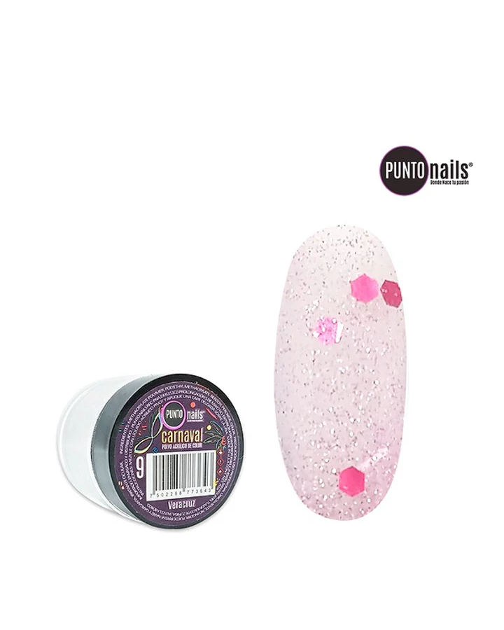 Acrilico Carnaval no. 9 Veracruz 7grs Punto Nails