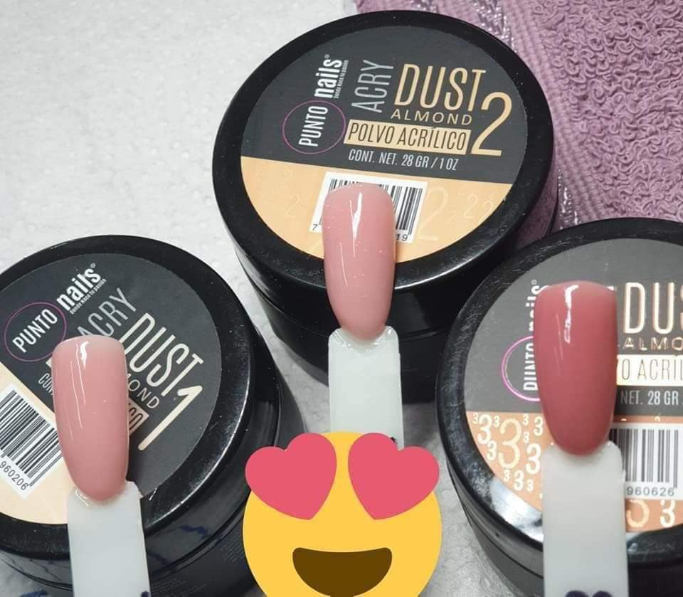 Acry Dust Almond No. 1 1oz Punto Nails