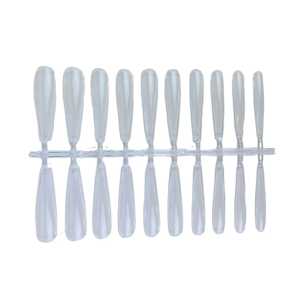 Gelly Tips Coffin Cristal Luna Completa 280pzs Flex