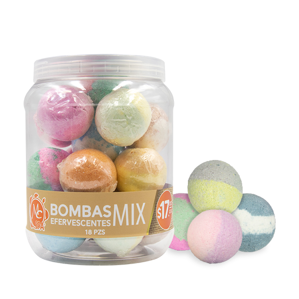 Tarro de Bombas Efervescentes Mix 18pzs