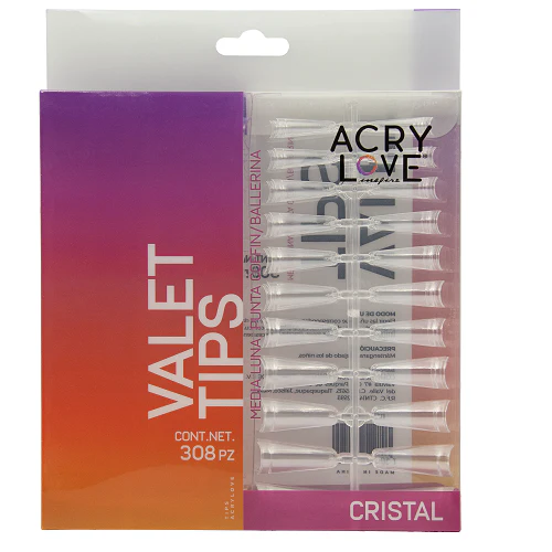 Valet Tips Cristal 308pzs AcryLove