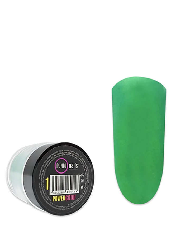 Acrilico Power Color no. 1 Kiwi 7grs Punto Nails