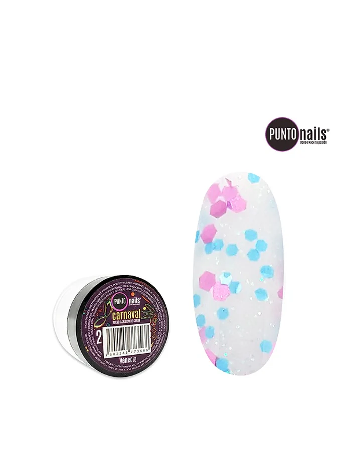 Acrilico Carnaval no. 2 Venecia 7grs Punto Nails