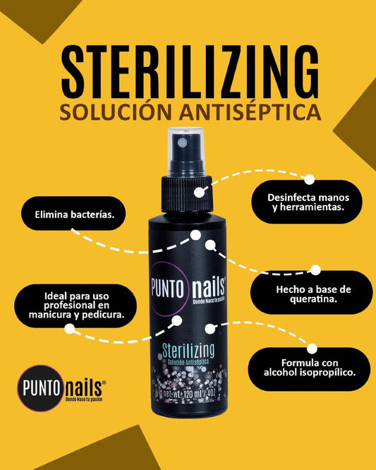 Sterilizing Solucion Antiseptica Punto Nails 4oz