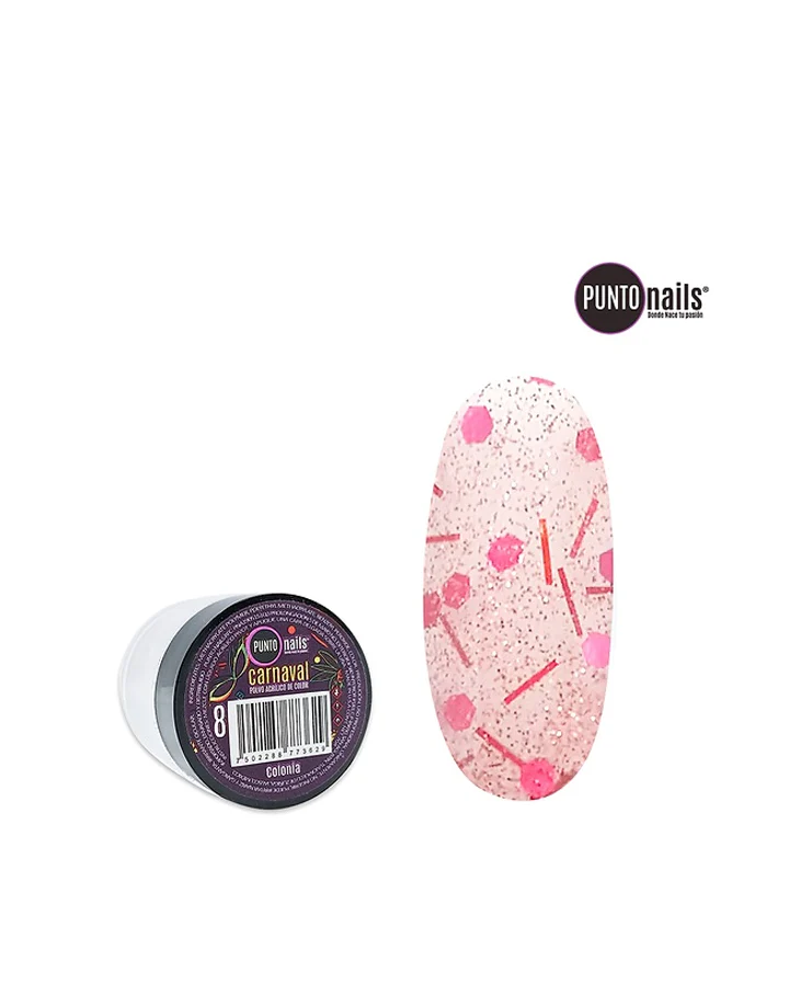 Acrilico Carnaval no. 8 Colonia 7grs Punto Nails