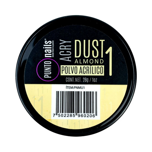 Acry Dust Almond No. 1 1oz Punto Nails