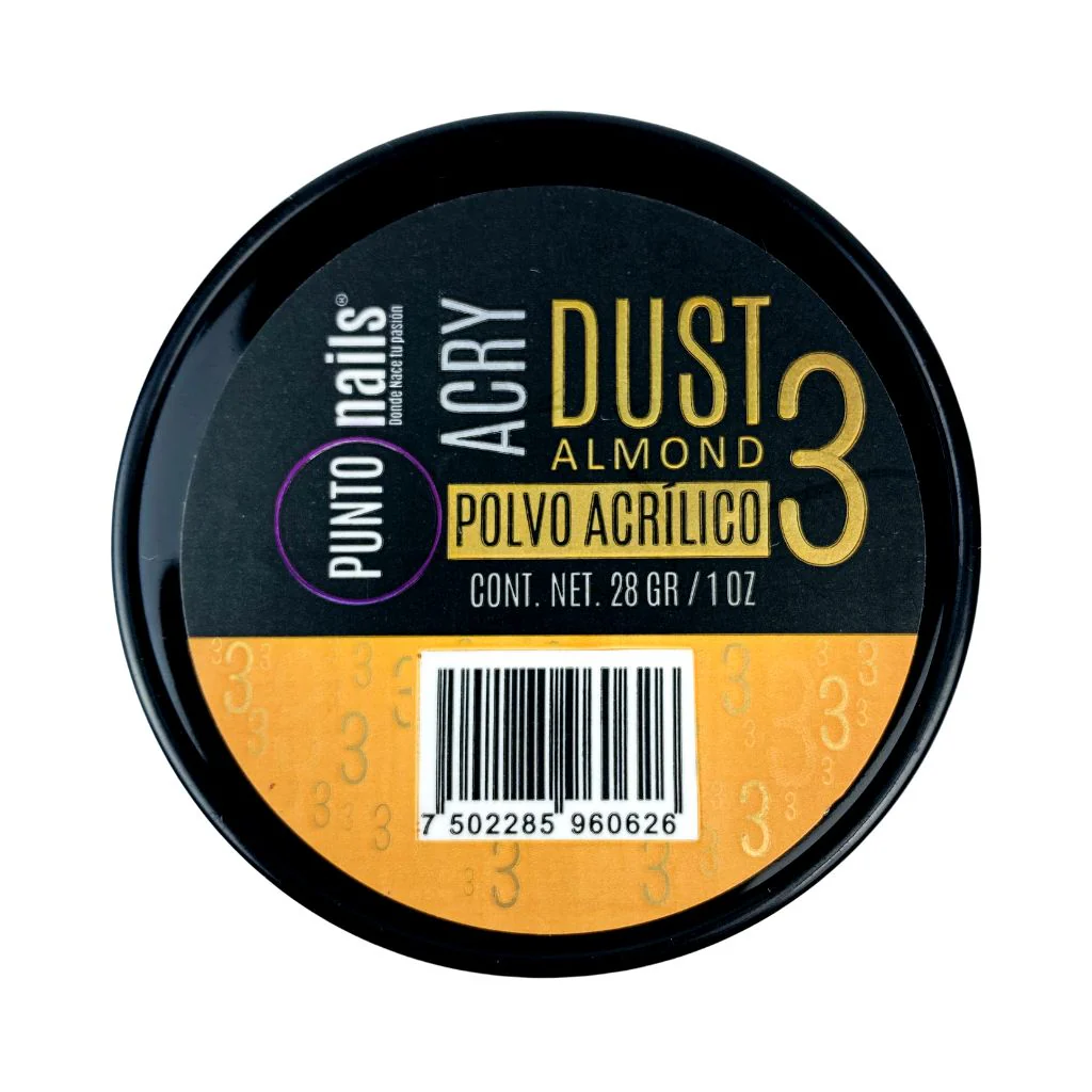 Acry Dust Almond No. 3 1oz Punto Nails