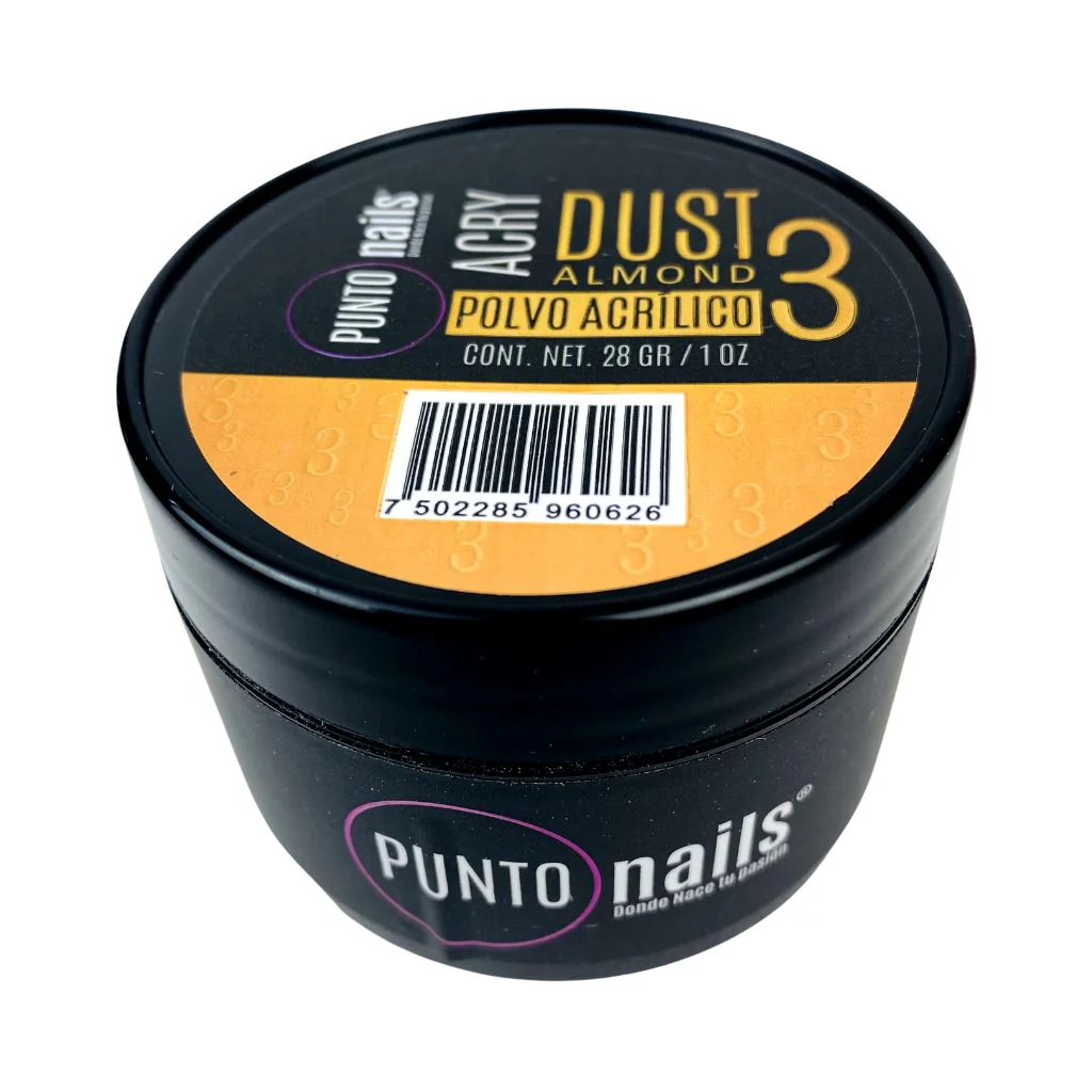 Acry Dust Almond No. 3 1oz Punto Nails