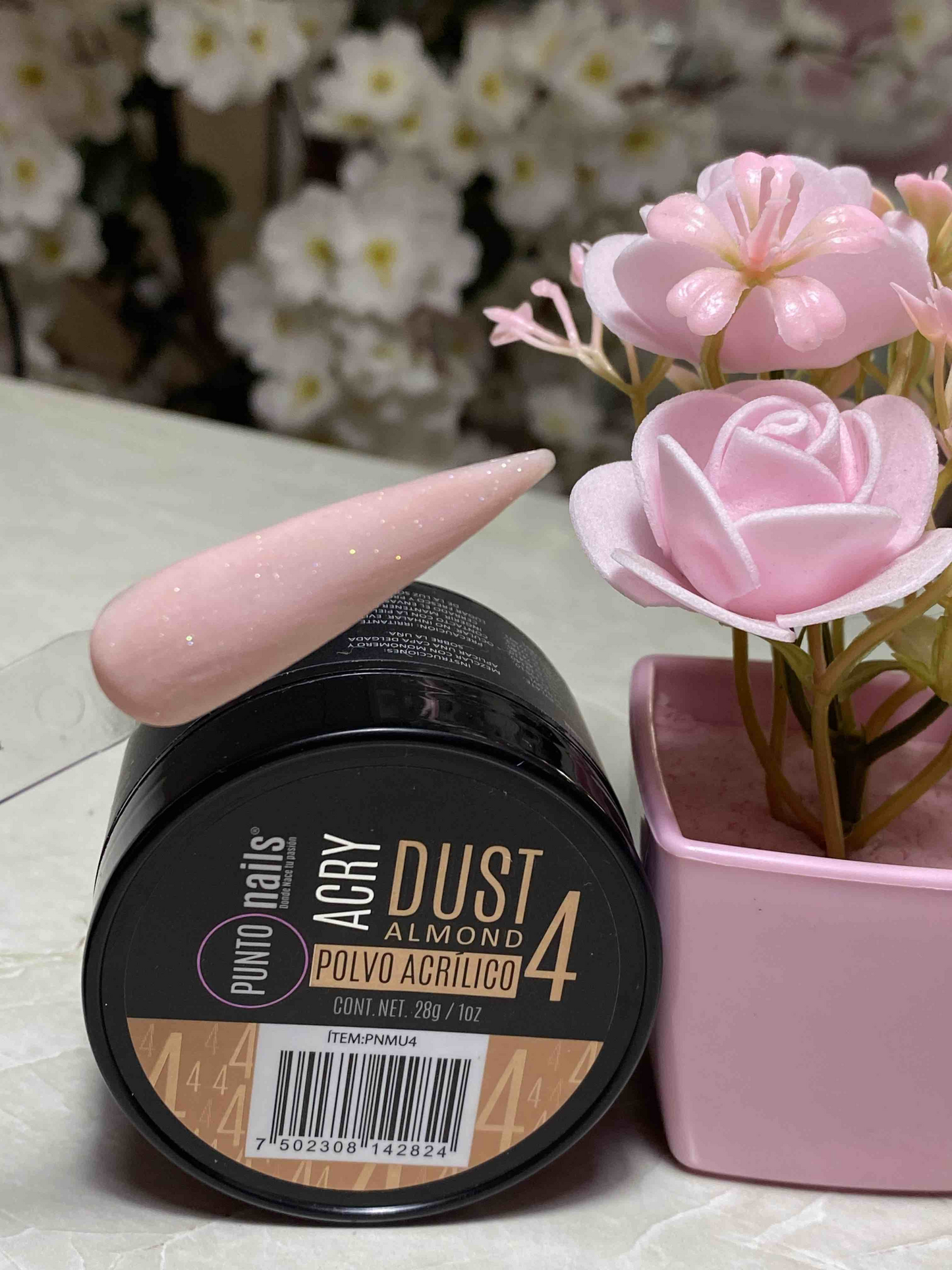 Acry Dust Almond No. 4 1oz Punto Nails
