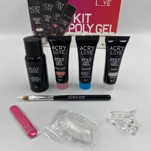 Kit Polygel Mini Acry Love