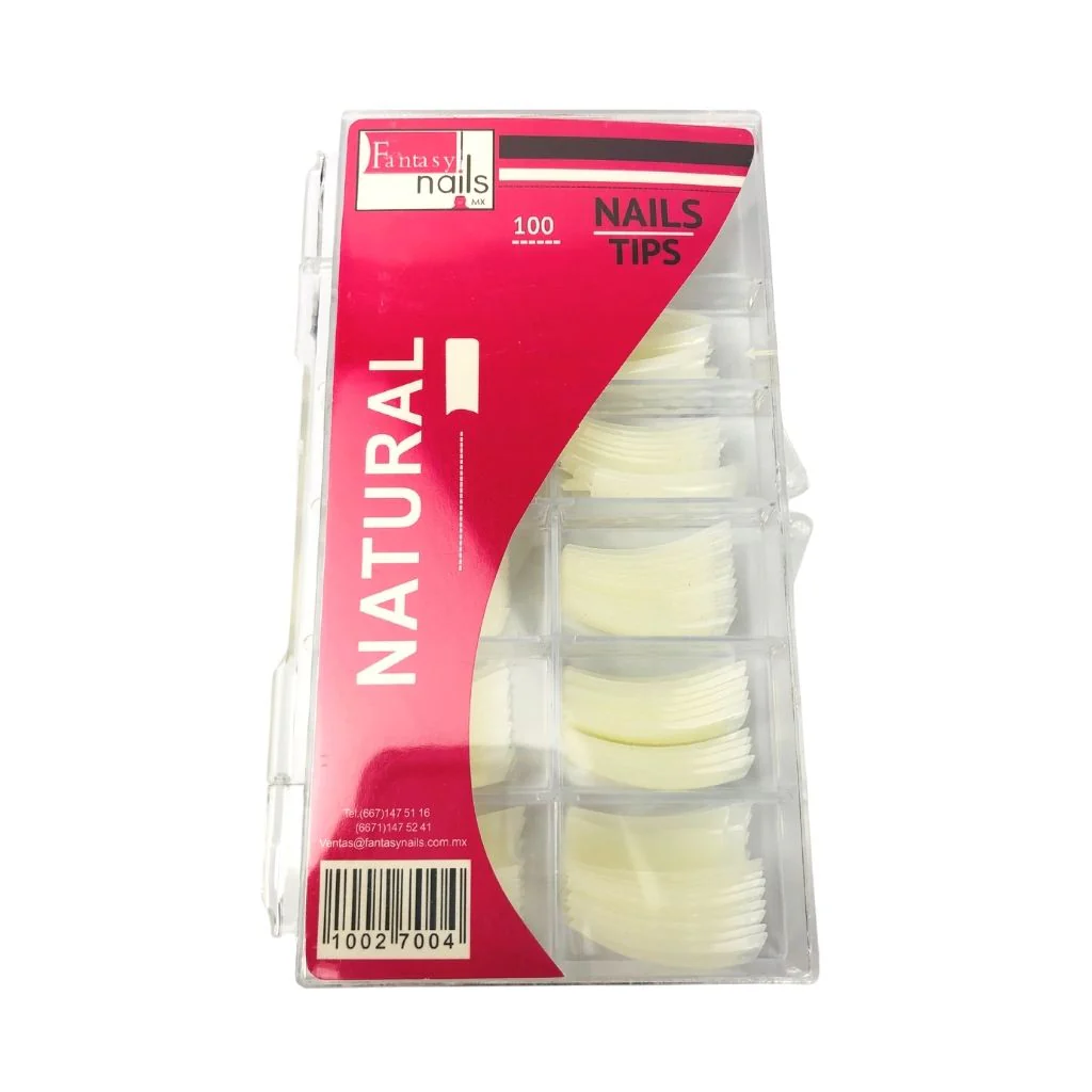 Caja de tips natural de 100 pzs Fantasy Nails