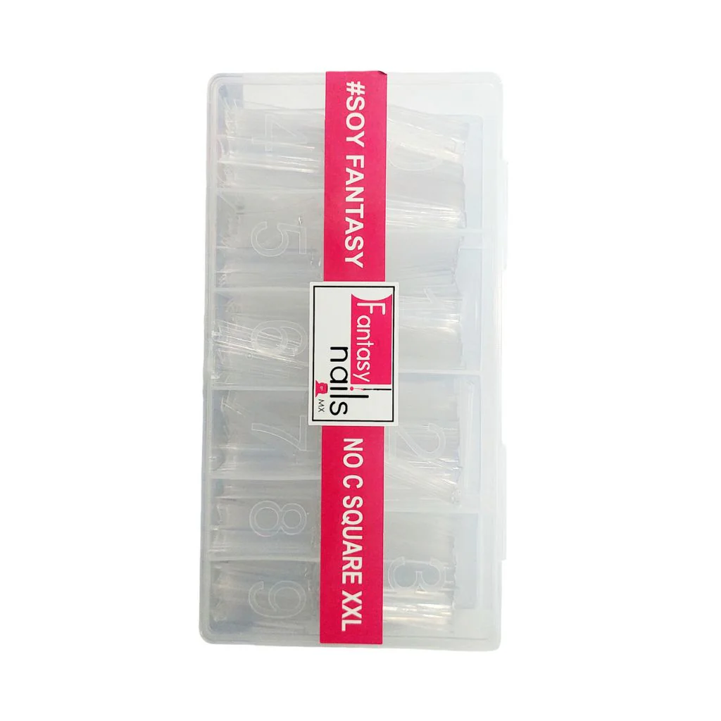 Caja de tips Square xxl de 500 pzs Fantasy Nails