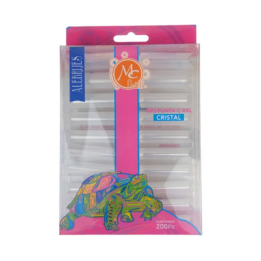 Tips Cristal Punta C XXL 200pzs