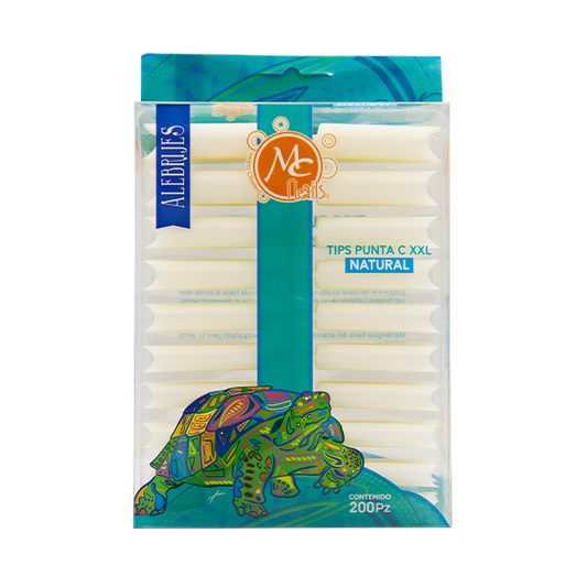 Tips Punta C XXL Natural 200pzs