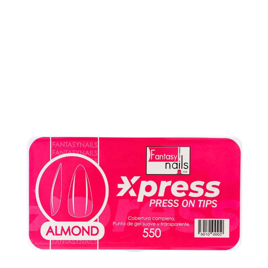 Caja de tips de Soft gel almond de 500 pzs Fantasy Nails