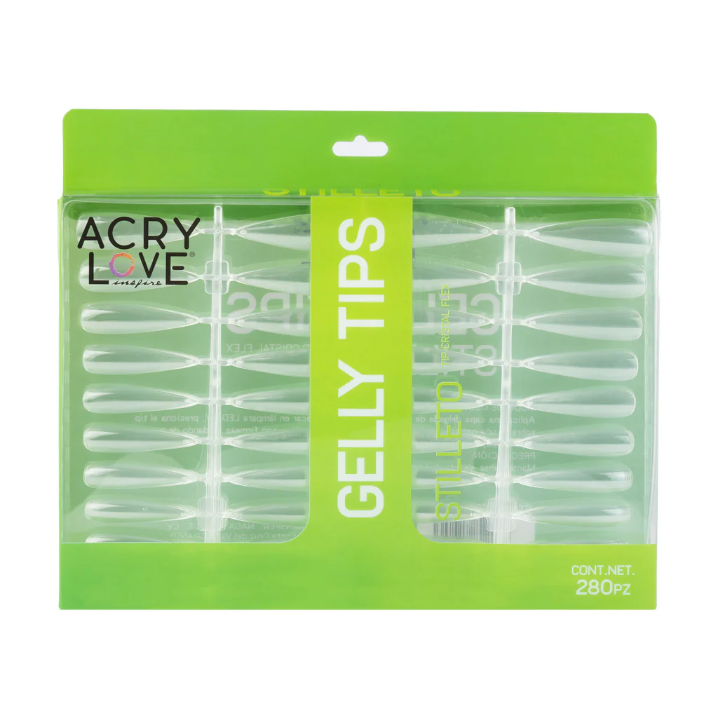 Tips Press On Stilleto Gelly 288pzs