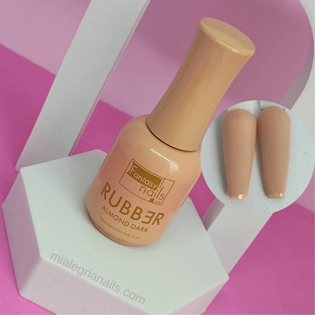 Rubber Almond Dark Fantasy Nails