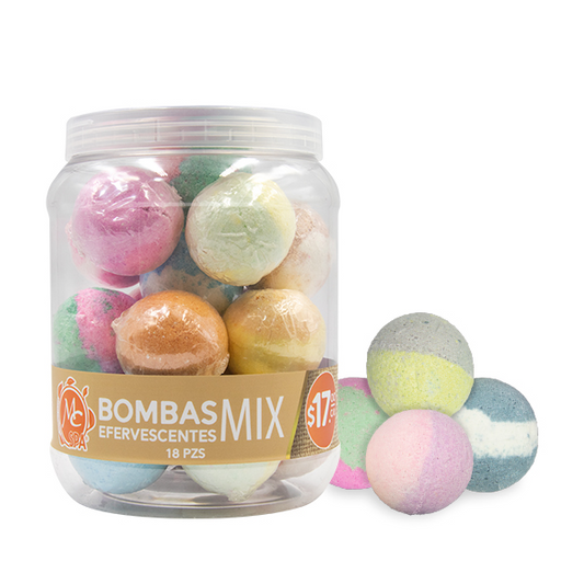 Tarro de Bombas Efervescentes Mix 18pzs